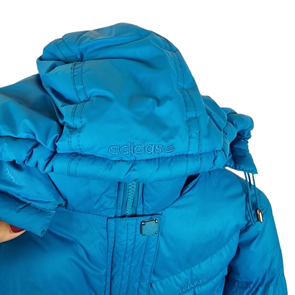 Adidas blue puffer jacket size L - Picture 7 of 11